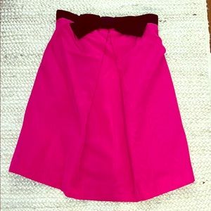 Hot Pink strapless Milly Dress with Bow size 4